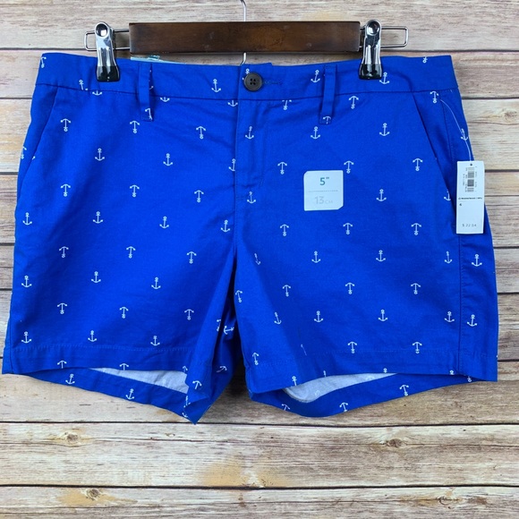 Pants - Old Navy Sz 6 5” Blue w/White Anchors Shorts